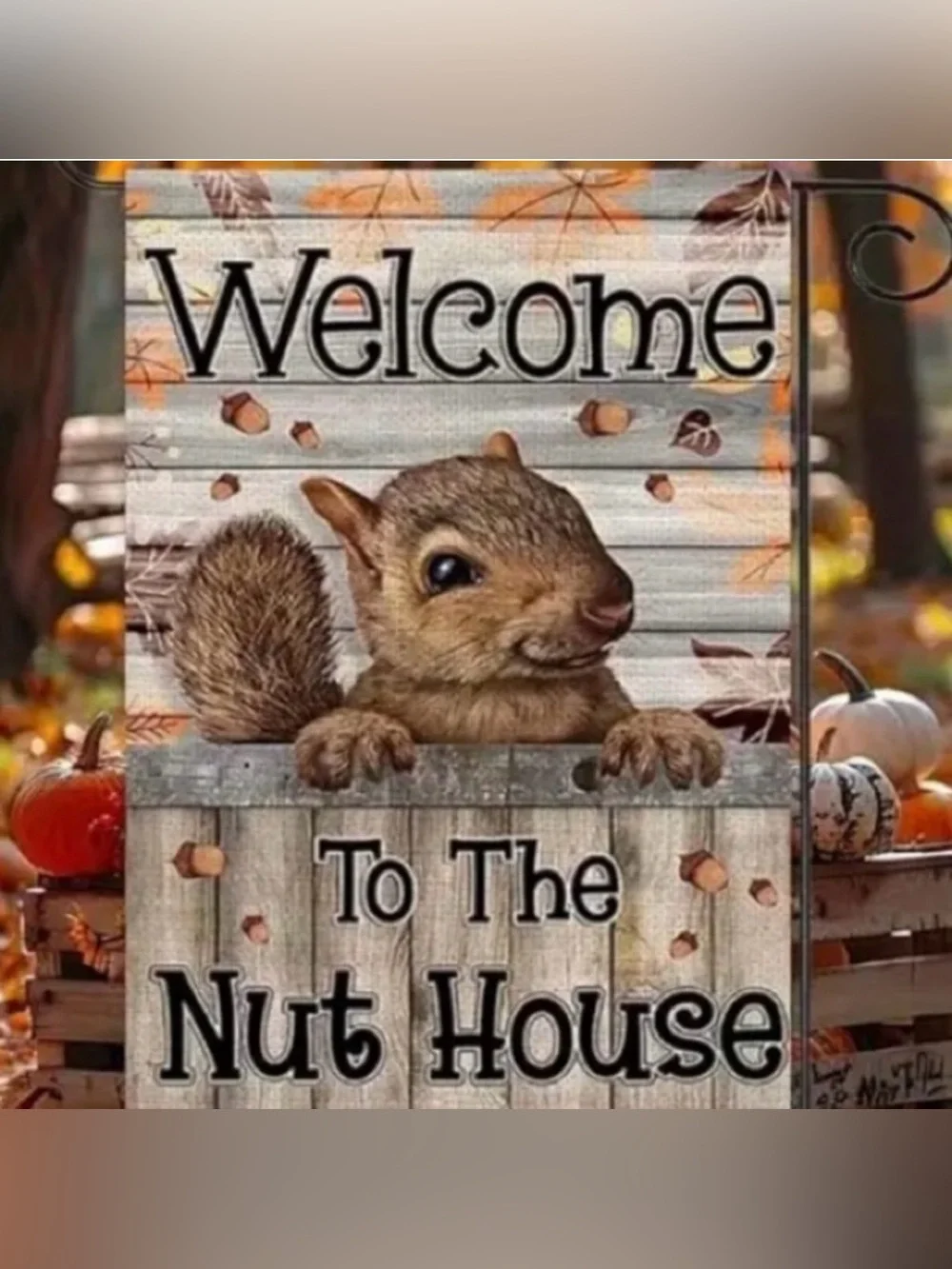 NEW Nut House Garden Flag - Picture 1 of 2